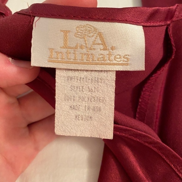 La Intimates Maroon Slip - Picture 6 of 8
